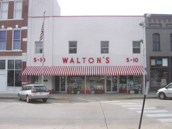 A primeira loja Walmart em 1962